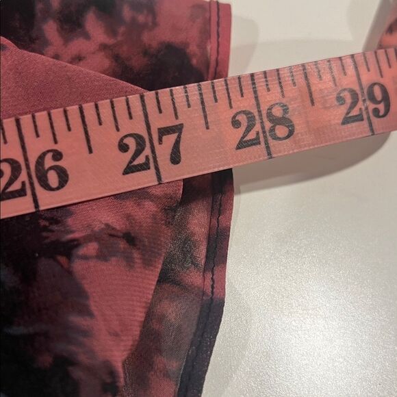 Torrid Mini Chiffon Ruffle Hem Skater Dress, size ride dye - Picture 9 of 11